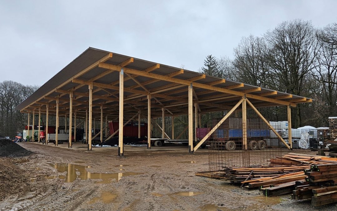 Lagerhalle in Holzbauweise