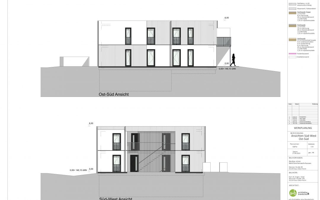 Mehrfamilienhaus mit Holzaußenwänden